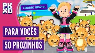 REGATE Código GRÁTIS de 50 Pets Prozinhos no PK XD | Presente 1 Milhão de Inscritos