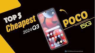 TOP 5: Cheapest  POCO 5G  phones 2024 | #bestpocophone #bestpoco #budgetpoco2024
