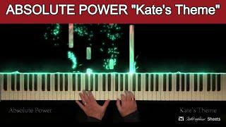 Absolute Power - Kate's Theme (piano solo with sheets)