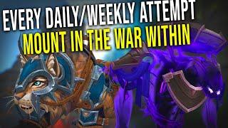 Every The War Within Rare Mount You Can Attempt Daily / Weekly