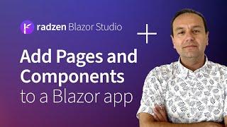 Add new pages and components to your Blazor app in Radzen Blazor Studio