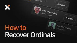 How to Recover an Ordinals sent to your Bitcoin Address with Xverse