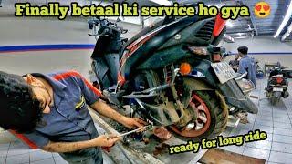 Finally service karwa diya betaal ki ab long ride hoga  | ntorq race xp service