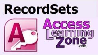 Microsoft Access Advanced Tutorial: RecordSets in VBA