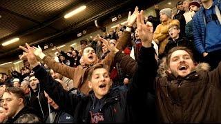 West Ham fans at Manchester United away day