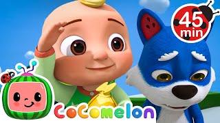 JJ and Wally Climb the Beanstalk  | Cocomelon Animal Time - Nursery Rhymes