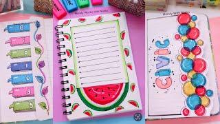 12 Easy and Beautiful Front Page Designs /  Border Design For Project / Notebook Cover Decoration