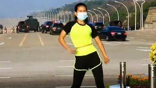 Fitness Instructor Makes Video During Myanmar Military Coup