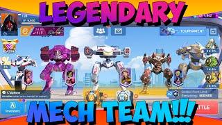 Mech Arena - OP Gameplay Walkthrough Part 184 - LEGENDARY MECH TEAM(iOS,Android)