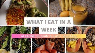 WHAT I EAT IN A WEEK (easy +homemade alkaline vegan meals!)