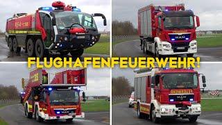 [GROßALARM AM FLUGHAFEN DÜSSELDORF!] - Einsatz für die FLUGHAFENFEUERWEHR + BF & RD DÜSSELDORF