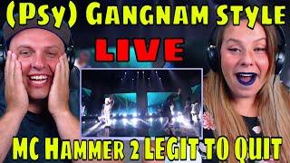 reaction to 싸이(Psy) Gangnam style with MC Hammer 2 LEGIT TO QUIT - 강남스타일 AMA(American Music Award)