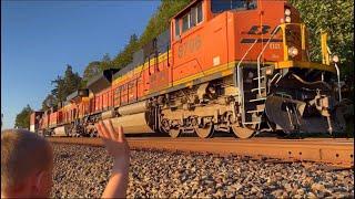 Exploring The Beach and Catching Trains! BNSF + Amtrak Trains!