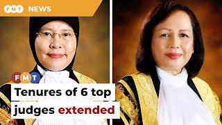 Tenures of 6 top judges extended, Tengku Maimun’s position unclear, say sources