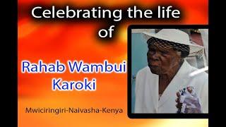 RAHAB WAMBUI KAROKI BURIAL SERVICE