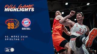 NINERS Chemnitz vs. FC Bayern München Basketball - Full Game Highlights - Spieltag 22, 2024/25