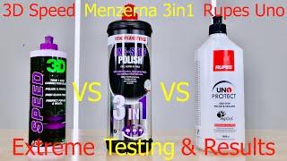 Best AIO (All in one) Car Polish - (Traditional) HD 3D Speed vs Menzerna 3in1 vs Rupes Uno Protect!