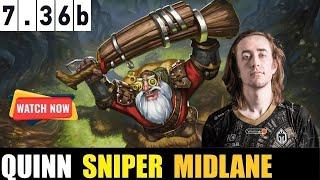 QUINN [SNIPER] MID 7.36B - DOTA 2 HIGHEST MMR MATCH #dota2   #dota2gameplay   #quinn