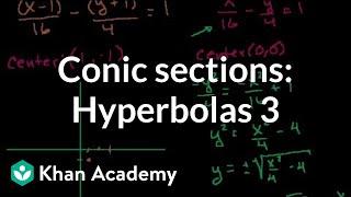 Conic sections: Hyperbolas 3 | Conic sections | Algebra II | Khan Academy