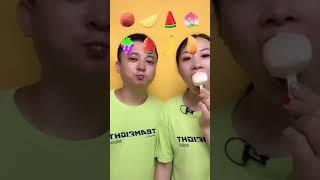 Fruity Pops Eating Challenge with Husband | #asmr #food #shorts