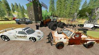 Police Find Crazy Farmer with Dangerous Tractors | Farming Simulator 22