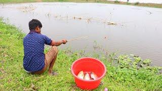 Fishing Video || The fishing technique of the village boys is completely different and interesting