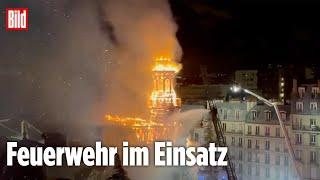 Paris: Großbrand im historischen Rathaus