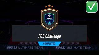 FGS CHALLENGE SBC SOLUTION - FIFA 23 FGS CHALLENGE SBC CHEAPEST SOLUTION *COMPLETED*