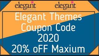 Elegant Themes Coupon Code 2020