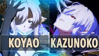 GBVSR: Koyao (Narmaya) Vs Kazunoko (Grimnir) | High Level Gameplay.