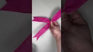 How to make a bow!  (beginner friendly) #diy #reels #design #shorts #tutorial