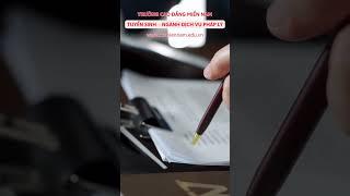 Ngành Dịch Vụ Pháp lý - Trường Cao đẳng Miền Nam tuyển sinh #Shorts