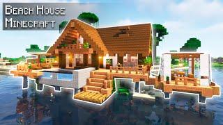 Minecraft: How to build a Beach House | Tutorial
