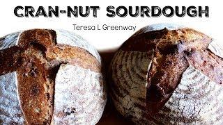 How to Fold fruit and Nuts into Bread Dough - Cranberry Walnut Sourdough