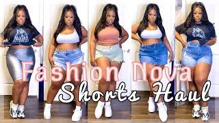 #NOVABABE Summertime Fine! Fashion Nova Curve Shorts Haul! | NIZZY MAC