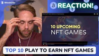 DIE TOP 10 NFT & Play to Earn Games 2022 | Reaction