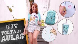 DIY :: Volta às Aulas Mochila, Carimbos, Copo personalizado