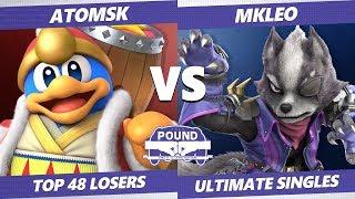 Pound 2019 SSBU -  Atomsk (Dedede) VS FOX MVG Mkleo (Wolf) Smash Ultimate Top 48 Losers