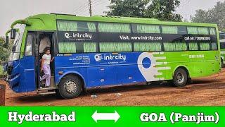 Hyderabad To Goa Multi Axle Intrcity Bus Journey