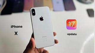 iPhone X on iOS 17 || How to install iOS 17 update in iPhone X