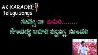 SOUNDARYA LAHARI KARAOKE WITH TELUGU LYRICSPELLISANDADI