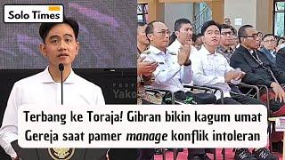 Pidato Wapres GIBRAN di Sidang Raya XVIII Gereja-Gereja di Toraja.