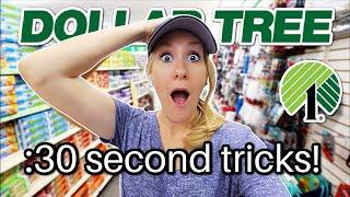 GENIUS :30 SECOND DOLLAR TREE HOME SECRETS! (you need to try now!) 