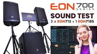 7 | Speaker Sound Test: JBL EON715 + JBL EON718S | PA Setup: 2 Top & 1 Sub | EQ: CUSTOM & EON715