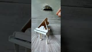 DIY Realistic Miniature piano  #shorts #realisticminiature