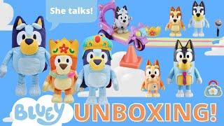 New Bluey Toy Unboxing Video Summer 2021 Toys | Talking Bluey Plush, New Figures! | Disney Jr. Moose