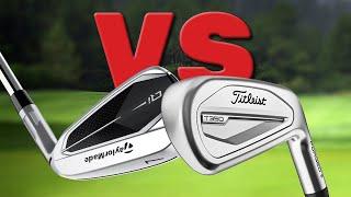 Titleist T350 vs TaylorMade Qi Irons: FORGED Feel vs DISTANCE Beast!