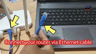 How to connect laptop to router with ethernet cable