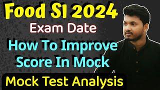 Food SI Mock Test | Food SI Exam Date 2023 | Food SI | food si admit card  / 2024