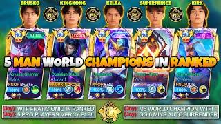 5 MAN WORLD CHAMPIONS PRANK!!  We Change Our Name to ONIC and This Happens…(enemy went crazy!)